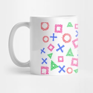 Gamer Pattern PS Symbols Mug